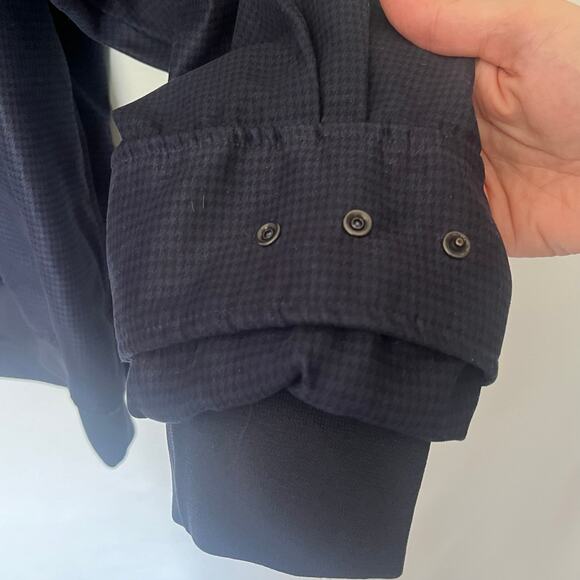 Zero Restriction GolfMicrosuede Mens Jacket Sz 2XL Preppy Quarter Snap  Checked - Picture 8 of 15